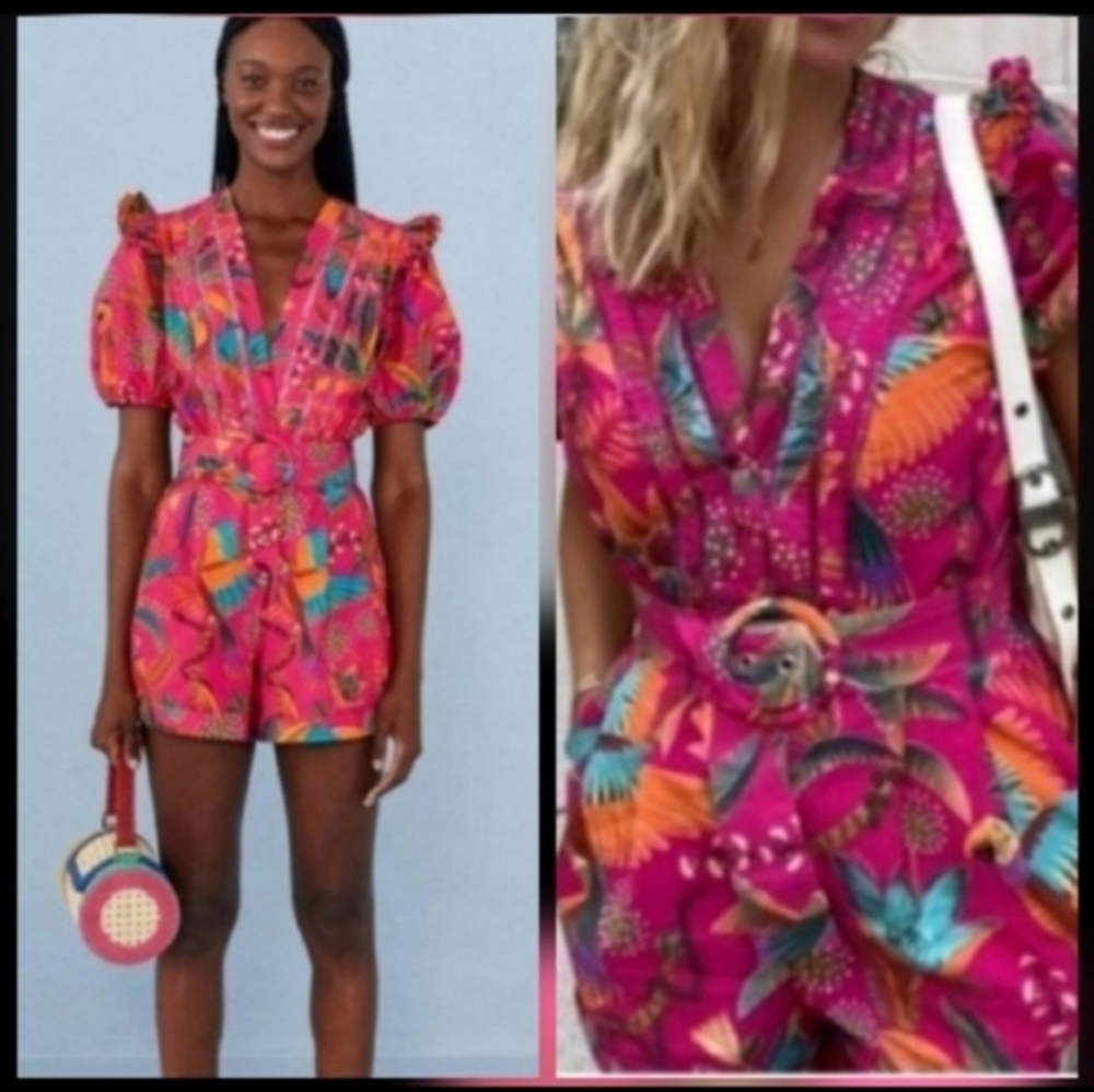 Farm Rio Pink Romper - Picture 5 of 6